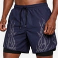 thumbnail image 2 of Vetsdori Mens Beach Shorts Summer Lining 2 in 1 Short Pants Dry Fit Casual,Pocket Sports Swim Trunks Elastic Waist Shorts for Men Breathable,Size XL, 2 of 8