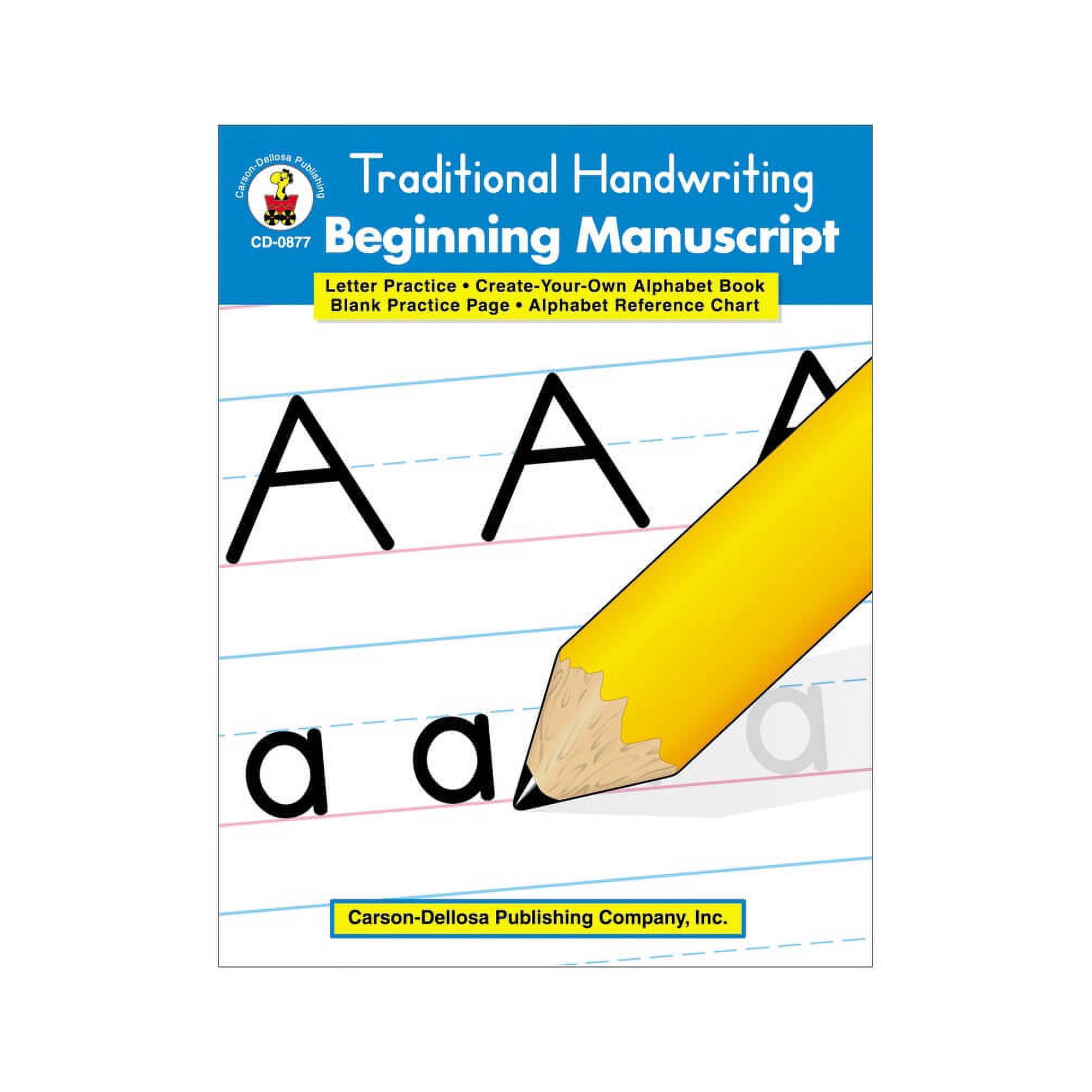 Traditional Handwriting: Traditional Handwriting: Beginning Manuscript, Grades K - 2 (Paperback)