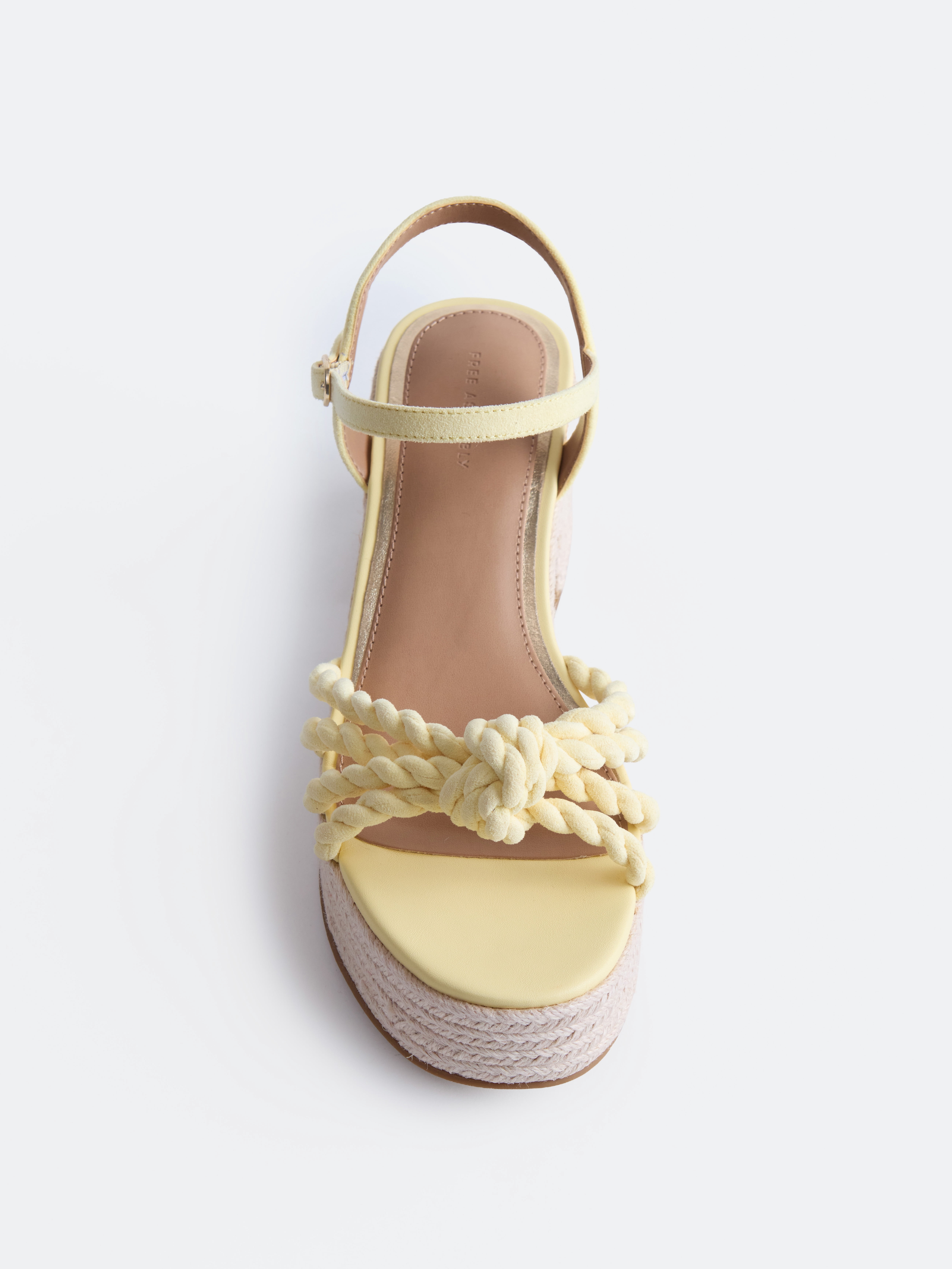 Free Assembly Women's Espadrille Block Heel Platform Sandals