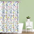 Splash Home Fiore Polyester Fabric Shower Curtain, 70" x 72", Multi ...