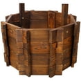 thumbnail image 6 of Rustic Wooden Wishing Well Planter Outdoor Home Décor for Patio, Garden, Yard w/Hanging Bucket  25", 6 of 18