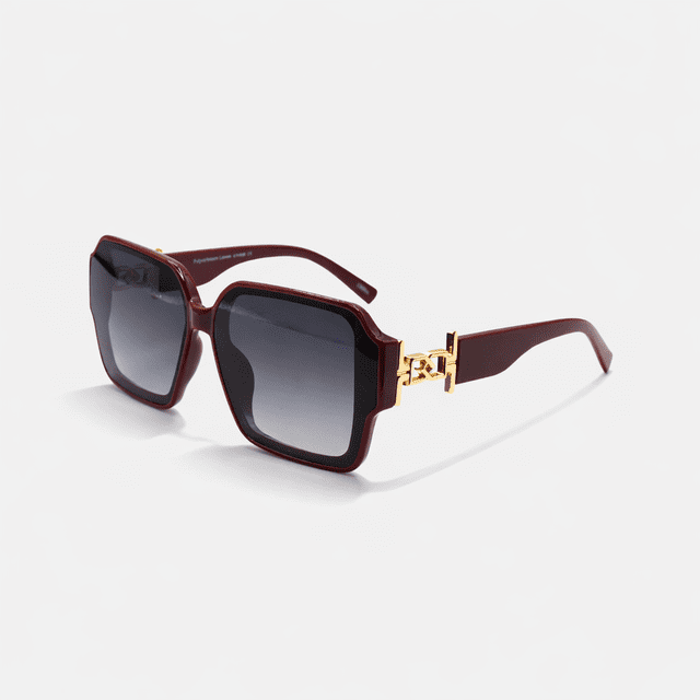 Gafas de sol genéricas SQUARE MAROON SUN106 F3017 UV400