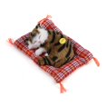 thumbnail image 1 of Garosa Simulation Chat Jouet, Peluche et Tissu Simulation de Matériel Chat, Cadeaux de Noël Simulation de Sommeil Chat, 1 of 8