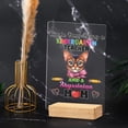 thumbnail image 4 of Kinda Busy Being Kindergarten Teacher and Abyssinian Mom Acrylic Plaque Sign Ashwood Base Cat Lover Kitten Owner Gifts Home Desk Decor - 02005, 4 of 5