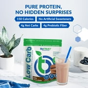 BioTrust Low Carb Protein Powder – Delicious Whey & Casein Blend from Grass-Fed Hormone Free Cows – Non GMO, Gluten Free (Chocolate)