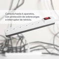 thumbnail image 3 of Multicontacto Steren 6 Salidas Blanco con Gris, 3 of 4