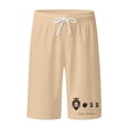 thumbnail image 3 of LIIPEE Men Shorts Casual Summer Fashion Graphic Printed Elastic Waist Knee Length Loose Fit Board Shorts Male Outdoor Activities Comfortable Breathable Soft Daily Beach Shorts,XXL, 3 of 3