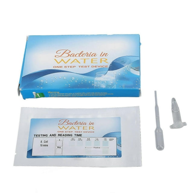 Bandelettes de test pour E. coli, détection facile, avec compte-gouttes pour l'eau