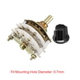 2P9T 2 Pole 9 Position 2-Deck Band Channel Rotary Switch Selector with ...