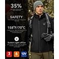 thumbnail image 2 of Chaqueta térmica iHood para hombre impermeable con capucha desmontable, 2 of 8
