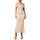 thumbnail image 2 of Vestido Maxi con Hombros Descubiertos, Corsé Fruncido, Ajustado, Vestidos Formales para Invitadas de Boda para Mujeres Albaricoque XL, 2 of 8
