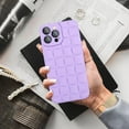 thumbnail image 6 of Compatible with iPhone 13 Pro Max Case with Camera Lens Protector, Cute 3D Plaid Design iPhone 13 Pro Max Phone Case for Women Girls, Soft TPU Shockproof Protective Cover 13 Pro Max Purple, 6 of 12