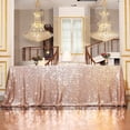 thumbnail image 1 of GFDYREE Sequin Tablecloth, Rectangular, 60"x120", Rose Gold, 1 of 7