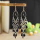 thumbnail image 5 of Pendientes de gota de agua Yashi con textura negra bohemia para mujer 7 cm-12 cm, 5 of 5