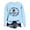 Light Blue, variant on Venzia Women Halloween Crewneck Sweatshirt, Black Long Sleeve Pullover Top, Casual Fall Graphic Sweatshirt
