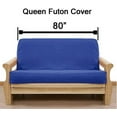 White Canvas Futon Cover Queen 472