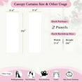 thumbnail image 5 of Canopy Curtains for Girls with LED Light King California King Bed Curtains Frame Bed,Valance Scarves Great for Bed,Windows,Wedding Parties(King,White), 5 of 9