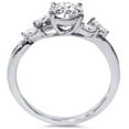 thumbnail image 2 of Pompeii 1 1/3ct Diamond Vine Vintage Marquise Engagement Ring 14K White Gold Lab Created, 2 of 3