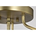 thumbnail image 6 of Nuvo Lighting Amado 3 Light Semi Flush Mount - Vintage Brass Finish - Clear Glass - Vintage Brass, 6 of 17