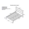 thumbnail image 6 of AFI NoHo Wood Twin Platform Bed in White, 6 of 13