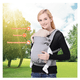thumbnail image 5 of Cangurera Bebe Mochila Portabebés Canguros Ergonómica Asiento Belug, Gris, 5 of 5