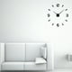thumbnail image 3 of Reloj de pared europeo estereoscópico 3D grande, creativo y de lujo, para decoración del hogar y la oficina (esfera negra con espejo, sin batería), 3 of 7