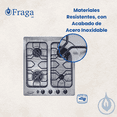thumbnail image 3 of FRAGA Parrilla Empotrable, FRAGA PD180, 4 Quemadores, Acero Inoxidable, Acero Inoxidable, Encendido Electrónico, Gas L.P., Hecho en México., 3 of 4