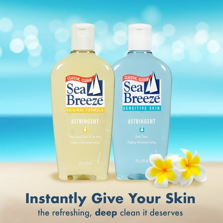 Sea Breeze Sensitive Skin Facial Cleanser, 10 Oz Face Wash - Best Face