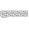 thumbnail image 2 of Flower Fabric by the Yard, Sketchy Drawn Continuous Pattern of Hibiscuses in Monochrome Design, Decorative Upholstery Fabric for Chairs & Home Accents, Charcoal Grey and White by Ambesonne, 2 of 4