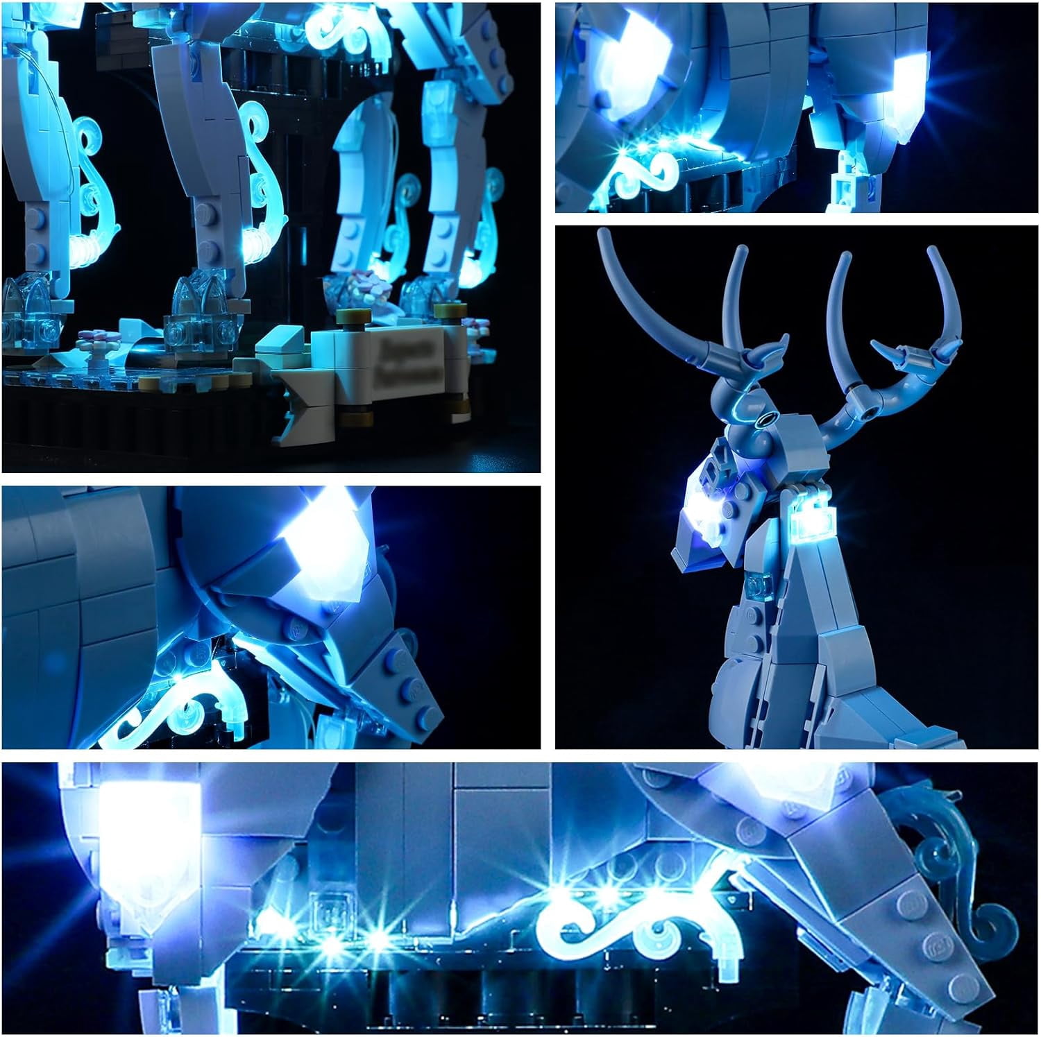 LED Lighting Kit Suit for Lego-76414 Magic World Expecto Patronum Building Blocks Model (Lego Set NOT Included)