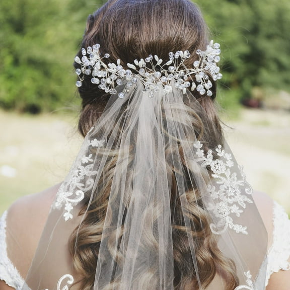 NUOLUX Bridal Veil 1-Tier Headpiece