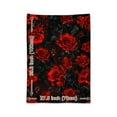thumbnail image 3 of Luxurious Vintage Red Roses Oil Painting Style Throw Blanket Soft Warm Black Flannel with Vibrant Floral Design for Naps Camping Travel & Home Decor Ideal Gift for Friends Family & Lovers, 3 of 5