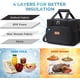 thumbnail image 3 of Bolsa de almuerzo grande con aislamiento para 24 latas (15 L), bolsa de enfriamiento suave para hombres y mujeres adultos, gris JM bolsa de viaje, 3 of 5