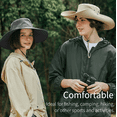 thumbnail image 5 of Large Brim Fishing Hat,UPF 50+ Sun Hats for Mens/Womens Large Bucket hat, 5 of 7
