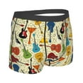 thumbnail image 2 of Rateoe Different Kind Of Guitars Mens Boxer Briefs Poly Spandex Performance Boxer Briefs Underwear Hem Boxer Briefs - Small, 2 of 8