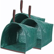 3PCS 53 Gallon Leaf Bags, Reusable Garden Bags, Large Yard Dustpan-Type Foldable Garden Leaf Collector For Leaves, Debris, Grass, Clippings, Lawn Trash