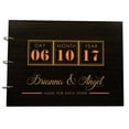 thumbnail image 1 of Wooden Photo Album Wedding Scrapbook Handmade Personalized Wood Engraved Guest Book, 1 of 6