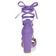 thumbnail image 3 of Sandalias De Mujer Con Tacón En Bloque Y Cordones Púrpura 6.5, 3 of 6
