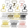 thumbnail image 4 of Raindrops 35pcs  Rotatable Buckle Rings Multi-function Key Rings Rotating Backpack Purse Accessories, 4 of 8