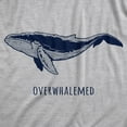 thumbnail image 2 of Mens Overwhalemed T Shirt Funny Sarcastic Overwhelmed Whale Graphic Joke Tee for Guys Graphic Tees, 2 of 9