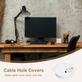 thumbnail image 5 of Uxcell 6Pack 2 Inch Cable Hole Cover ABS Office Desk Cable Wire Cord Grommet, White, 5 of 6