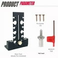 thumbnail image 3 of Electric Drill Round Rod Dowel Maker 7-18mm Adjustable Dowel Maker Jigs Woodworking Drill Milling Dowel Round Rod,1 x Woodworking Dowel Maker Jig set,Black, 3 of 6