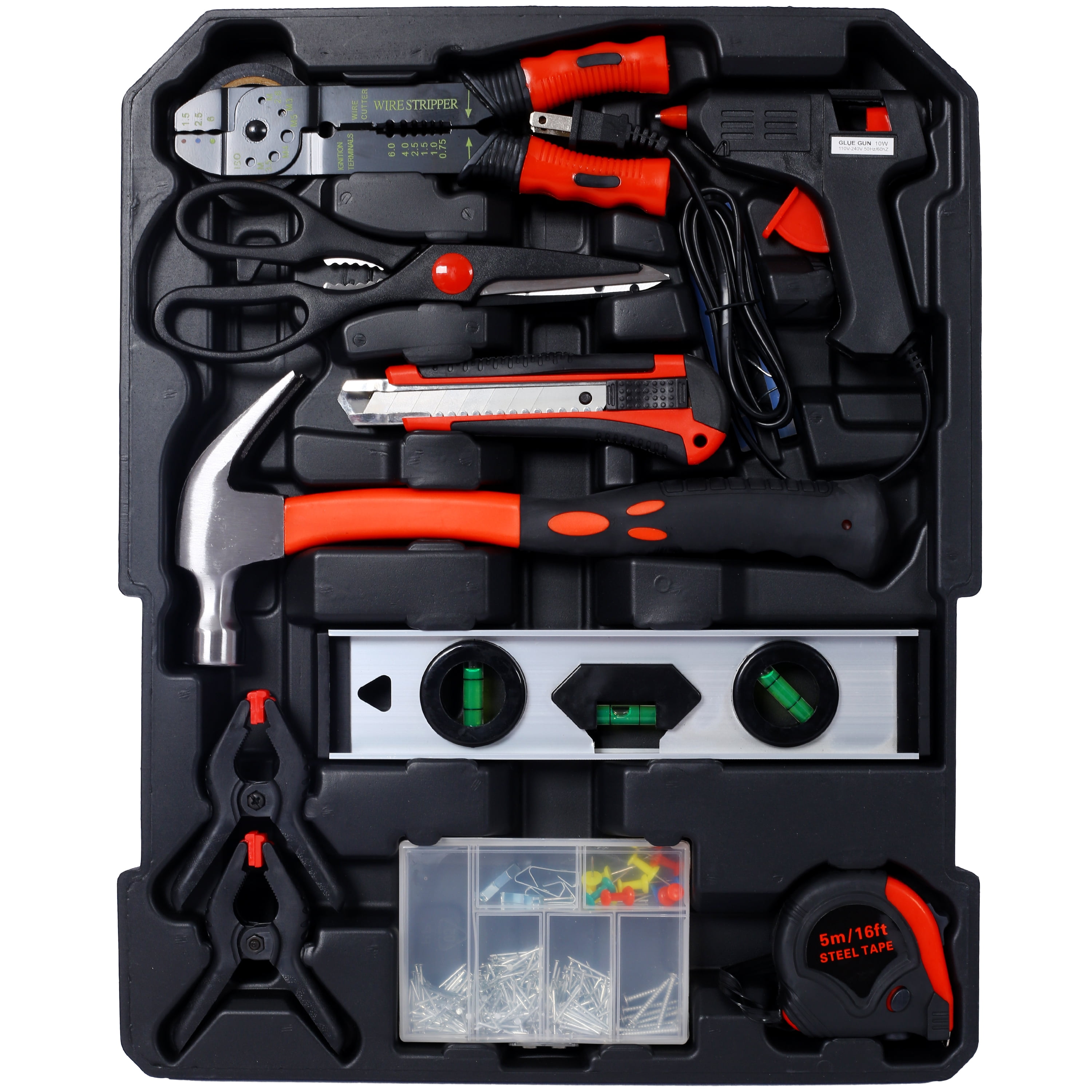 899pc Home Repair Tool Set with Rolling Toolbox - Silver Aluminum Case for Home & DIY. Complete Kit w/ Wrenches, Pliers, Screwdrivers, Sockets. Ideal Gift.