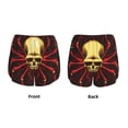 thumbnail image 3 of Xecao Red Skull Spider for Double-layer Running Short for Women, Perfect for Gym, Tennis, and More, Featuring a Convenient Pocket-Large, 3 of 7