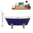 thumbnail image 1 of Cast Iron Tub, Faucet and Tray Set 67" RH5060CH-GLD-140, 1 of 8