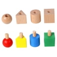 thumbnail image 3 of Juegos de clasificación Montessori juguete sensorial niños juguete de madera Montessori juguete de Aprendizaje Temprano juguete que combina con forma, 3 of 9