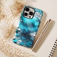 thumbnail image 6 of Valentine's Day Gift Shiny Glossy Blue Heart Design Phone Case Compatible with iPhone 11/12/13/14/15/16 (Pro Max/Plus), 6 of 9