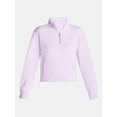 thumbnail image 6 of Athletic Works Women's Quarter Zip Fleece Sweatshirt, Sizes XS-XXXL, 6 of 6