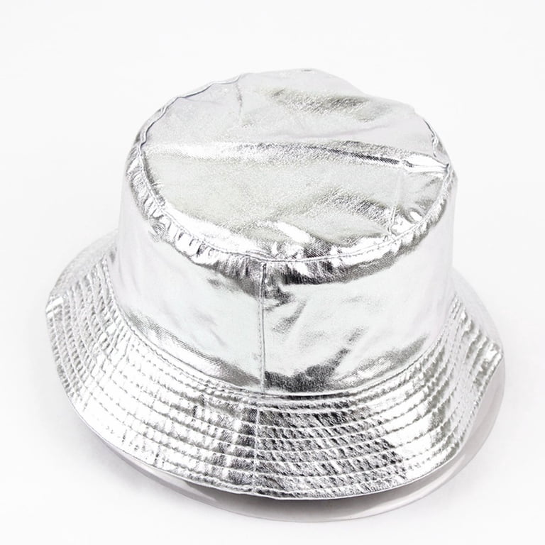 Sparkling Silver Women\'s Fedora Hat Eric Javits Silver Sparkle Felt Fedora Hat - Metallic Hats  main image 4