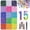 18000pcs 15Colors, variant on 2026 New Bedazzler Kit with Rhinestones, Multi-Purpose Bedazzling Kit With Glue, Resin Jelly Flatback Gems Bedazzling Kit, Colorful 3mm Rainbow Rhinestones for Nail Art and Fashion